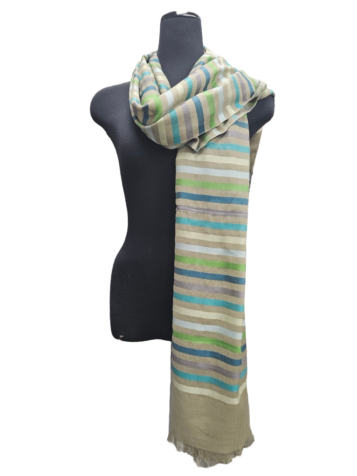 Unique Multi Coloured Stripe Scarf – Lousje & Bean
