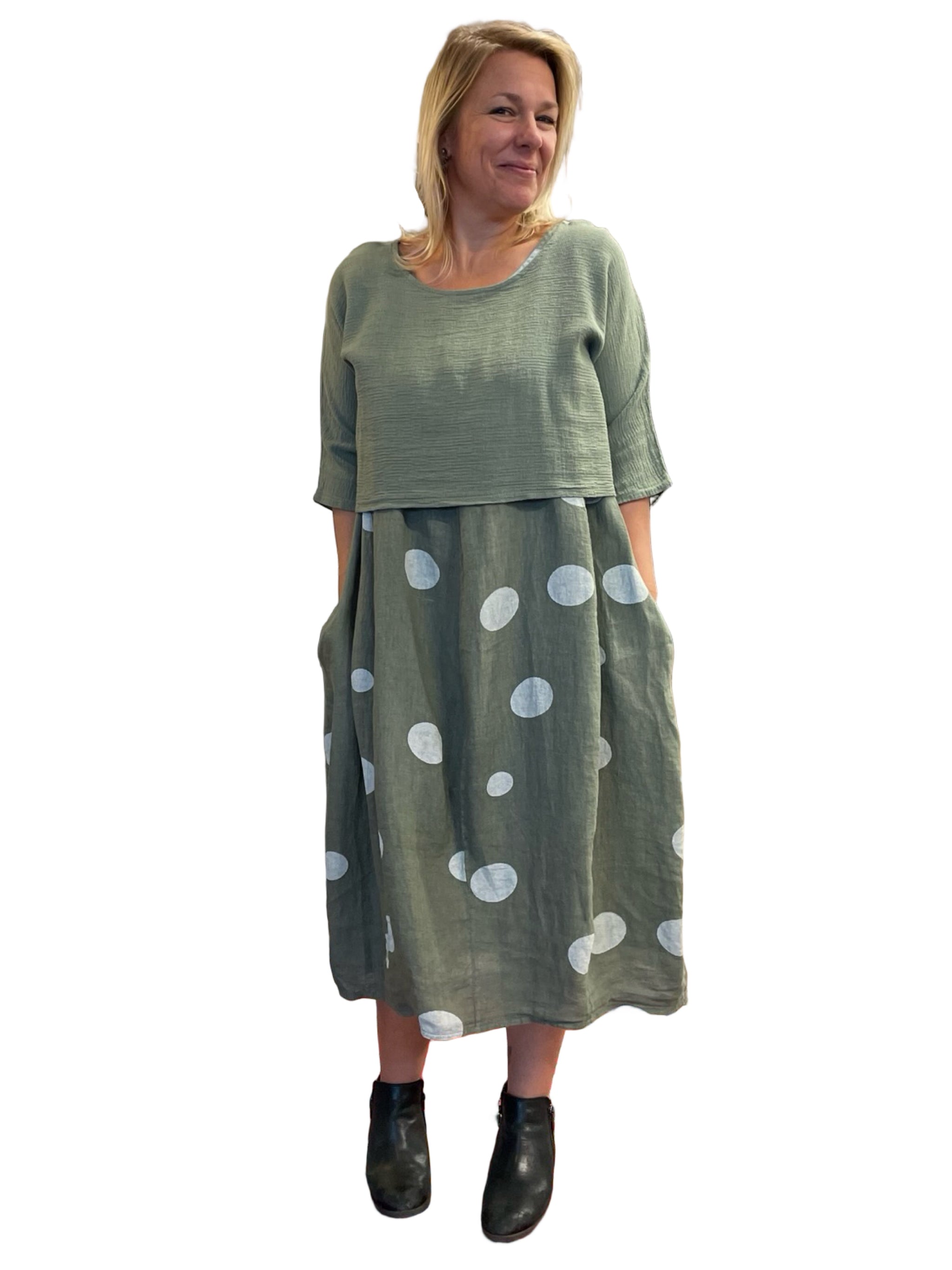 Me & Gee Midi Dots Tank Dress – Lousje & Bean